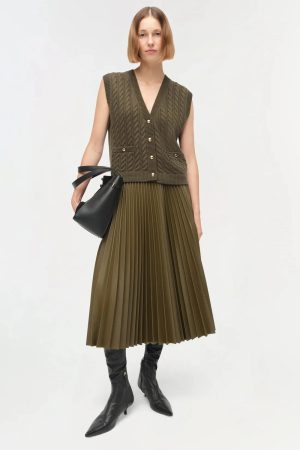 Perrie Cashmere Vest Olive