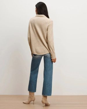 Ayton Merino-Cashmere Knit Top Oatmeal