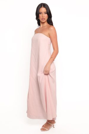 Bethany Strapless Midi Dress – Rosewater