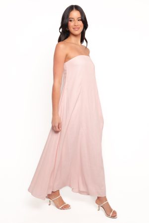 Bethany Strapless Midi Dress – Rosewater