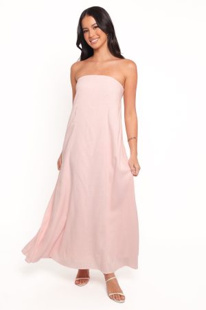Bethany Strapless Midi Dress – Rosewater