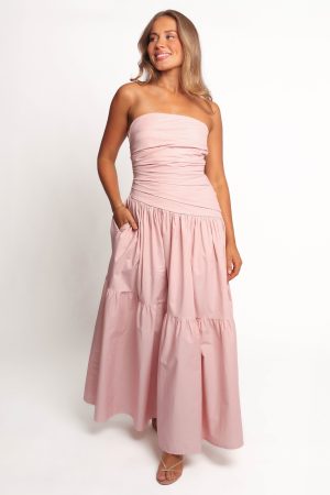 Blanche Strapless Maxi Dress – Orchid
