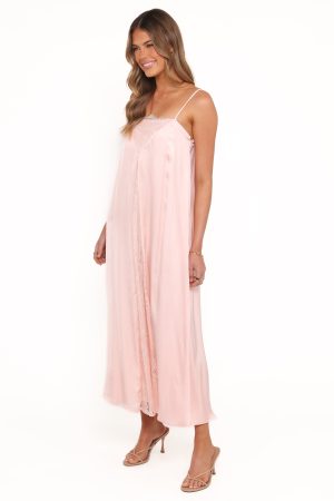 Halsey Midi Dress – Pink