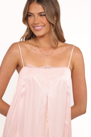 Halsey Midi Dress – Pink