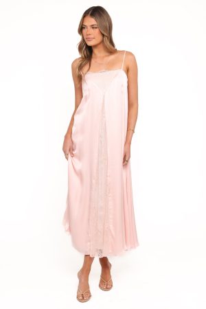 Halsey Midi Dress – Pink